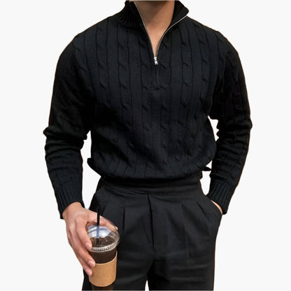 GWANGJU Cozy Half-Zip Knit Sweater - Versatile Everyday Layer