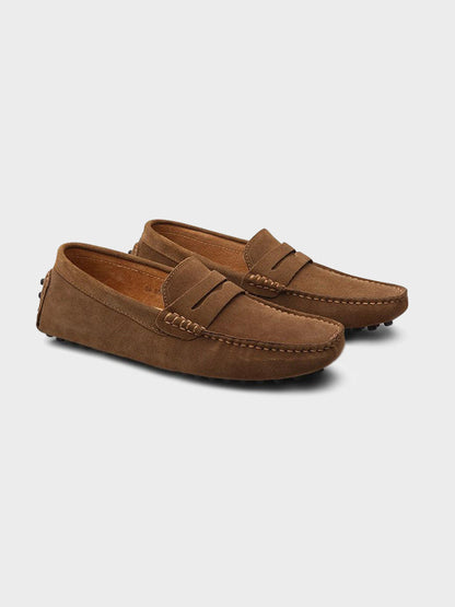 Premium Suede Boat Loafers - Classic Nautical Style