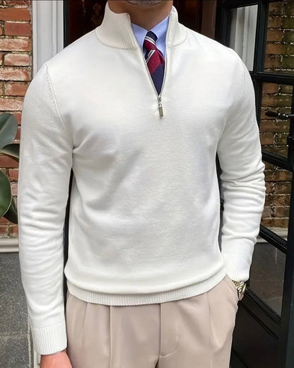 ROMA Quarter-Zip Knit Sweater – Cozy Everyday Essential