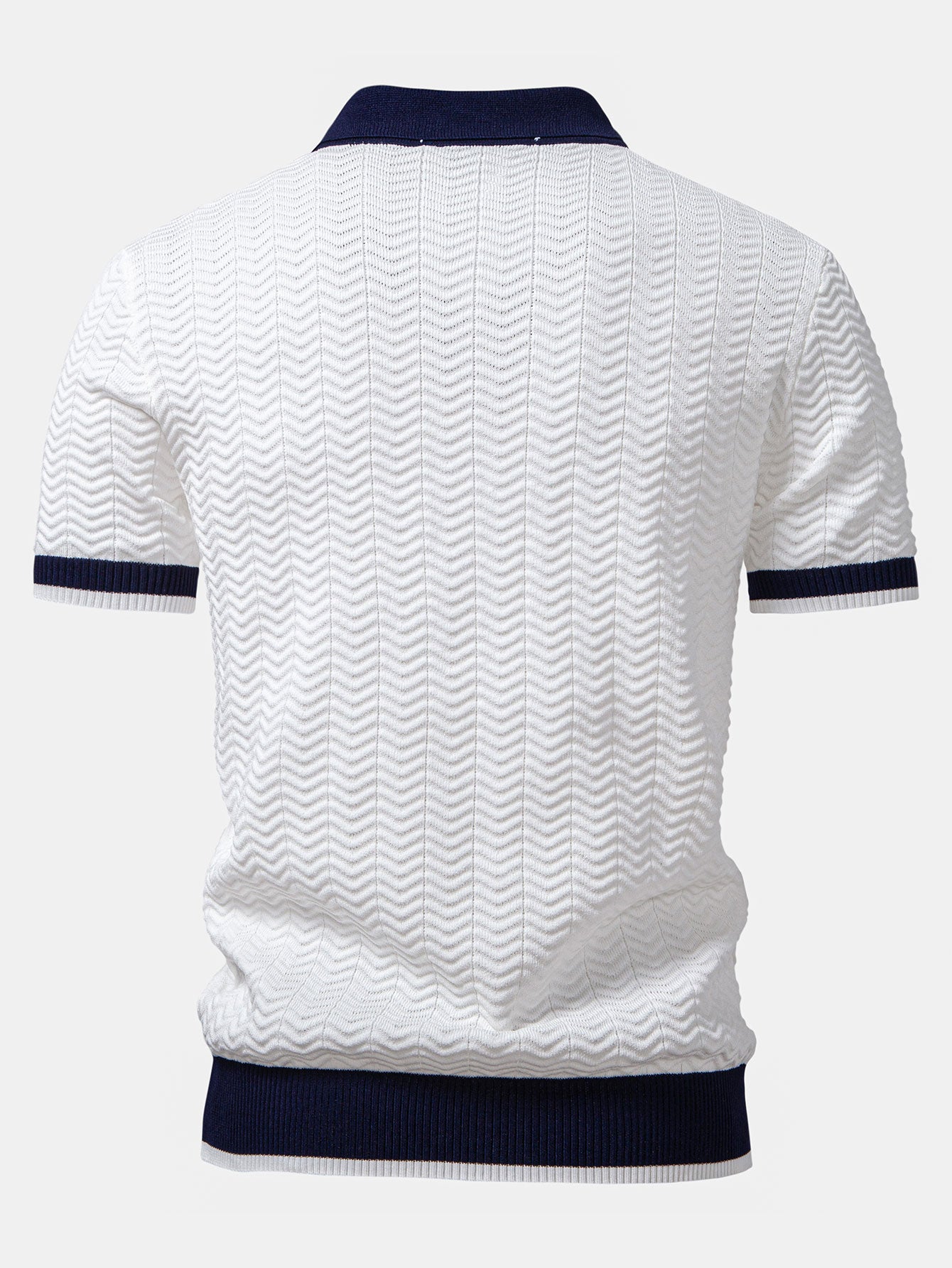 Ascot Knit Polo Shirt - Soft Knit, Modern Everyday Style