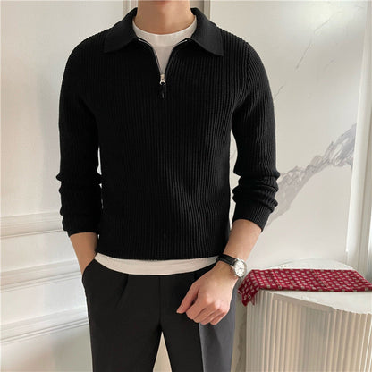 Gongju Zip-Up Knit Sweater