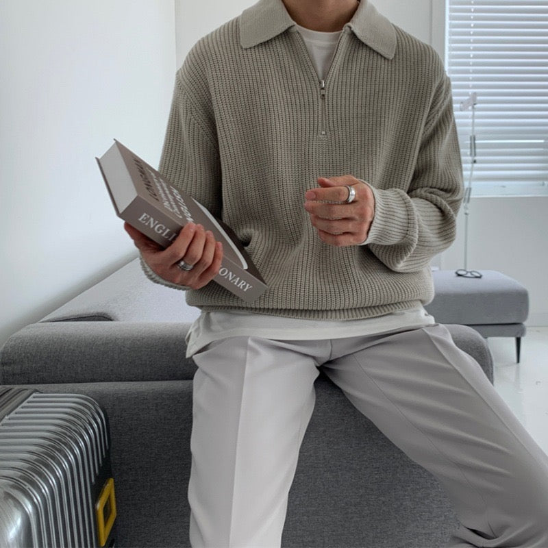 RASON Zip-Up Sweater - Cozy & Stylish