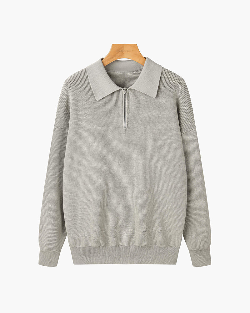 RASON Zip-Up Sweater - Cozy & Stylish