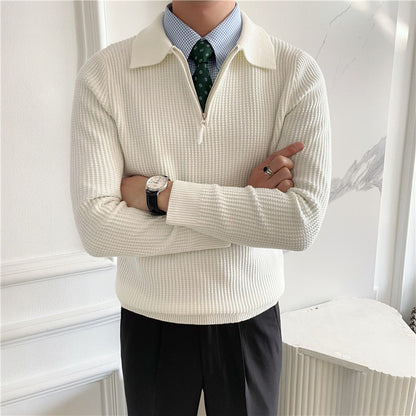 Gongju Zip-Up Knit Sweater