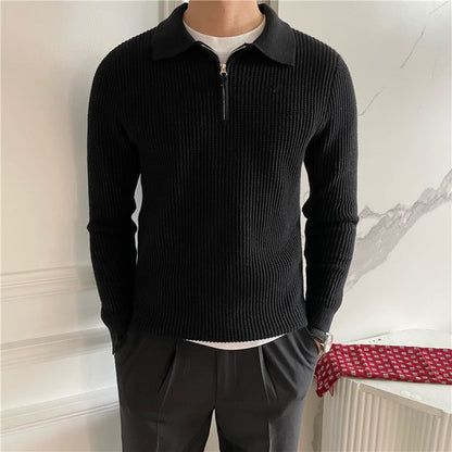 Gongju Zip-Up Knit Sweater