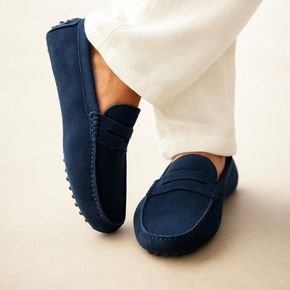 Premium Suede Boat Loafers - Classic Nautical Style