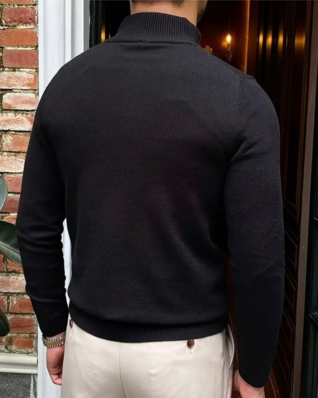 ROMA Quarter-Zip Knit Sweater – Cozy Everyday Essential