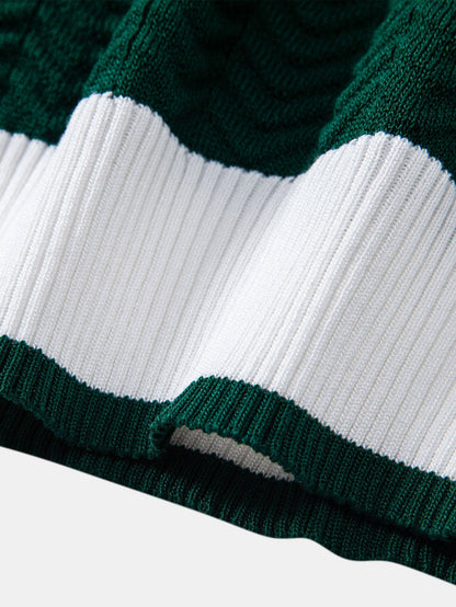 Ascot Knit Polo Shirt - Soft Knit, Modern Everyday Style