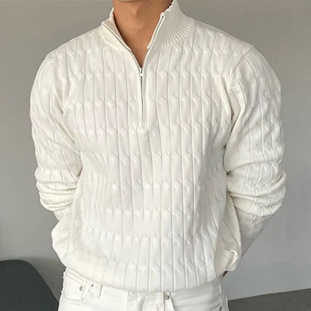 GWANGJU Cozy Half-Zip Knit Sweater - Versatile Everyday Layer