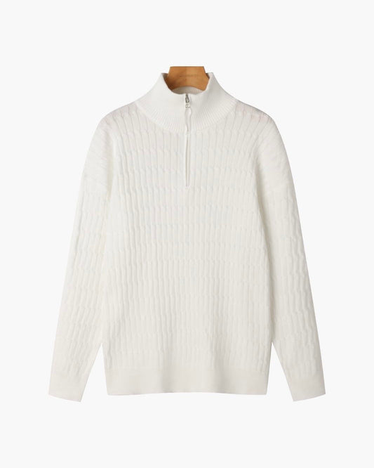 GWANGJU Cozy Half-Zip Knit Sweater - Versatile Everyday Layer