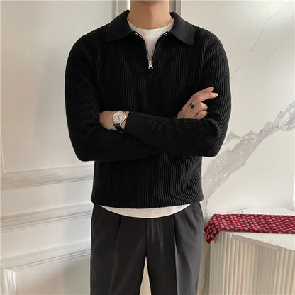 Gongju Zip-Up Knit Sweater