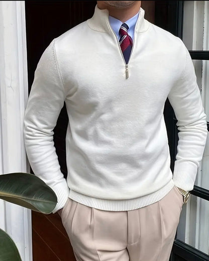 ROMA Quarter-Zip Knit Sweater – Cozy Everyday Essential