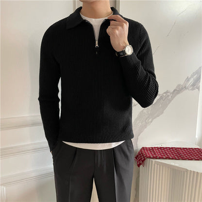 Gongju Zip-Up Knit Sweater