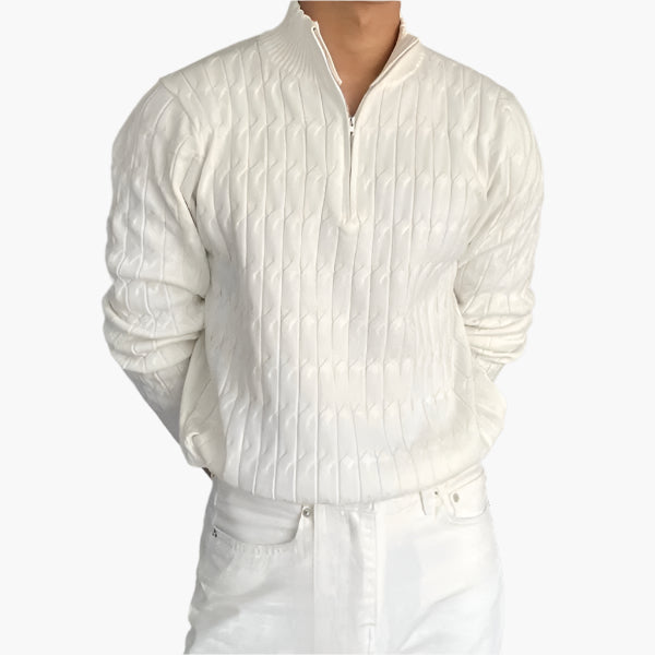 GWANGJU Cozy Half-Zip Knit Sweater - Versatile Everyday Layer