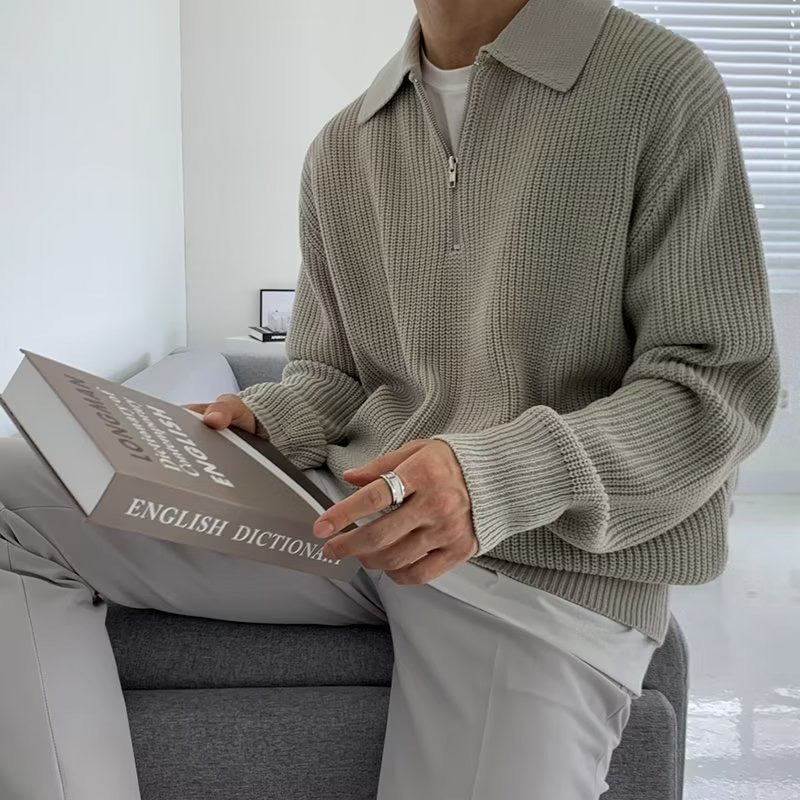 RASON Zip-Up Sweater - Cozy & Stylish