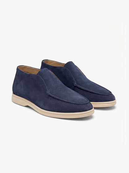 Old Money Luxe Suede Slip-On Loafers