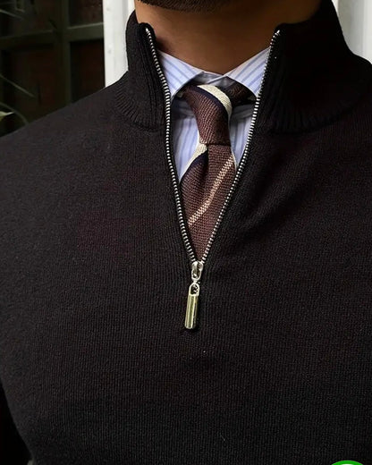 ROMA Quarter-Zip Knit Sweater – Cozy Everyday Essential