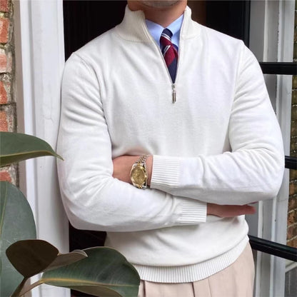ROMA Quarter-Zip Knit Sweater – Cozy Everyday Essential