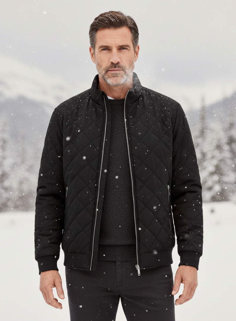 ST. MORITZ Quilted Winter Jacket – Warm, Insulated Outerwear with Stylish Quilting