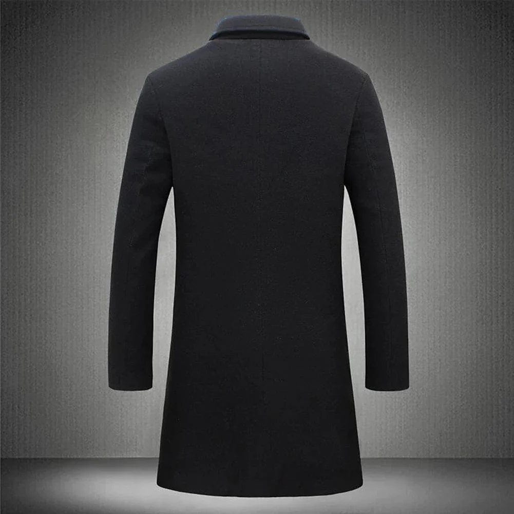 LONDON Men's Long Wool Overcoat – Timeless Style, Superior Warmth