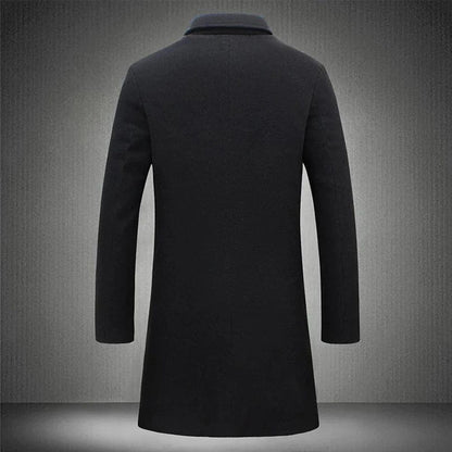 LONDON Men's Long Wool Overcoat – Timeless Style, Superior Warmth