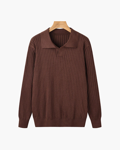 SUWON V-Neck Polo Shirt - Classic Comfort, Everyday Style