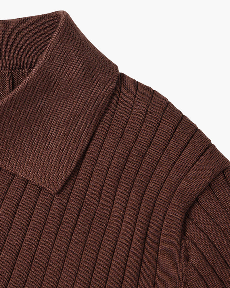 SUWON V-Neck Polo Shirt - Classic Comfort, Everyday Style