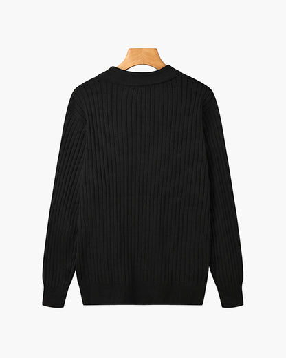 SUWON V-Neck Polo Shirt - Classic Comfort, Everyday Style