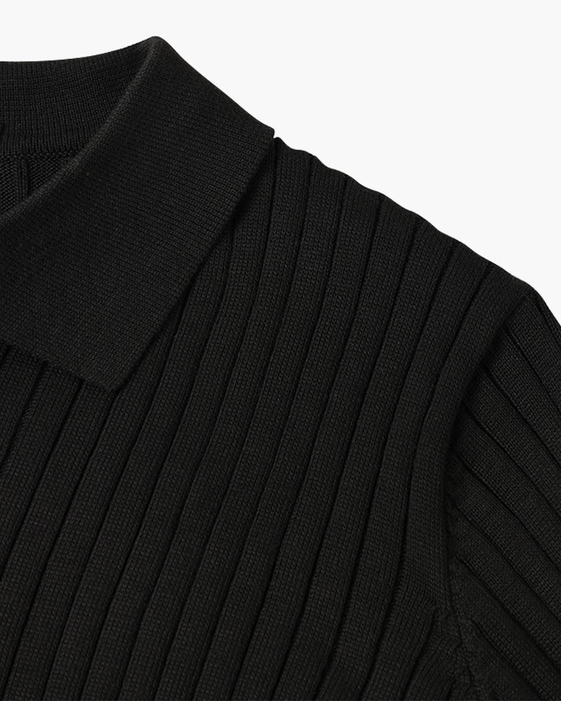 SUWON V-Neck Polo Shirt - Classic Comfort, Everyday Style