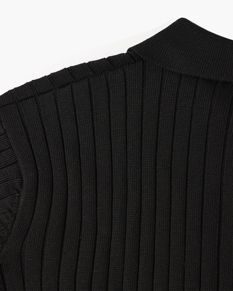 SUWON V-Neck Polo Shirt - Classic Comfort, Everyday Style