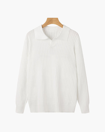 SUWON V-Neck Polo Shirt - Classic Comfort, Everyday Style