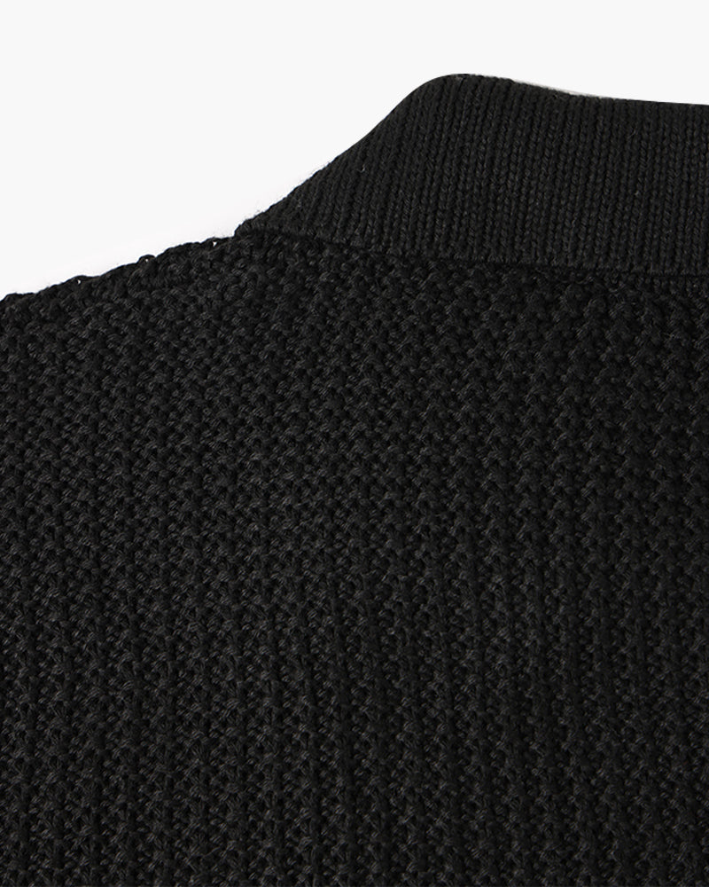 Gongju Zip-Up Knit Sweater