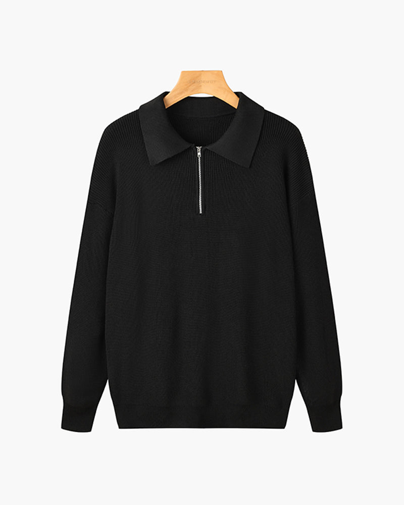 RASON Zip-Up Sweater - Cozy & Stylish