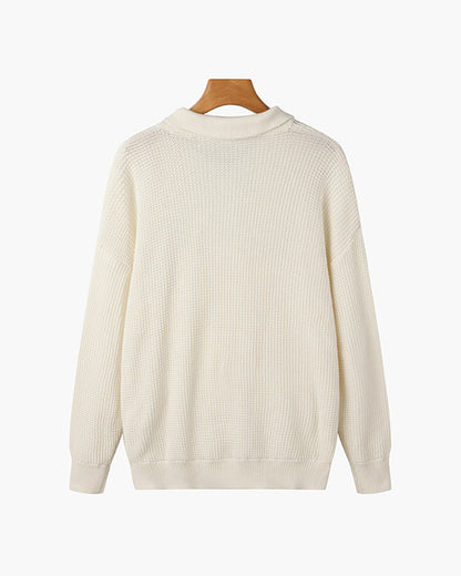Gongju Zip-Up Knit Sweater