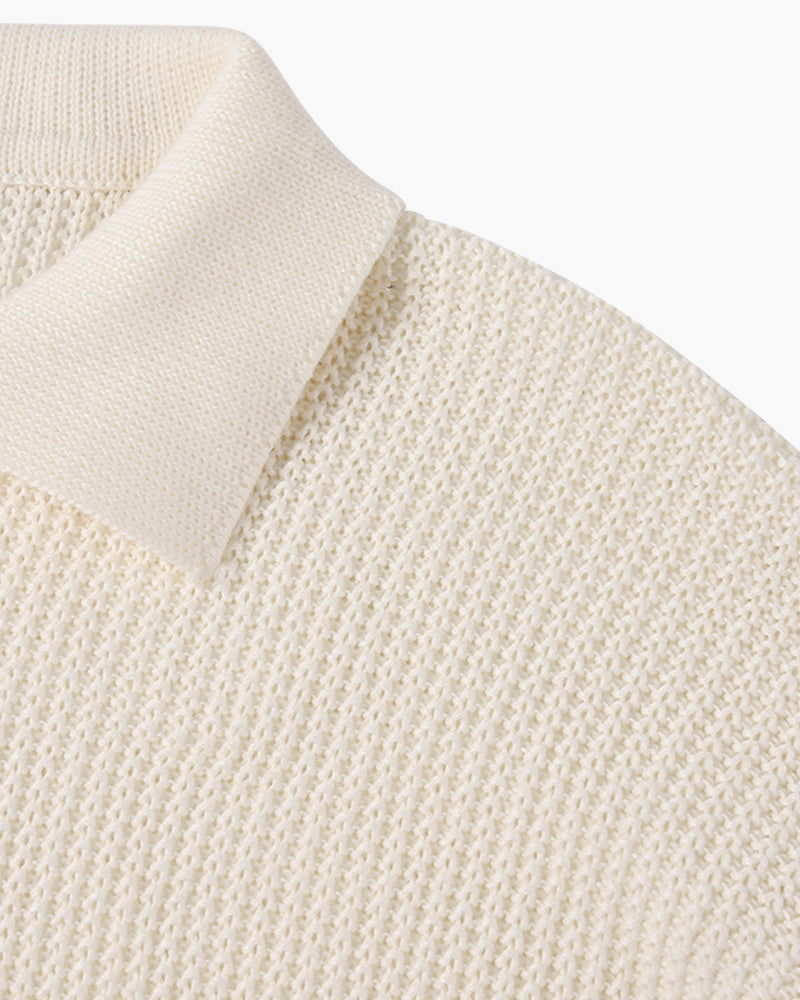 Gongju Zip-Up Knit Sweater
