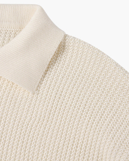 Gongju Zip-Up Knit Sweater