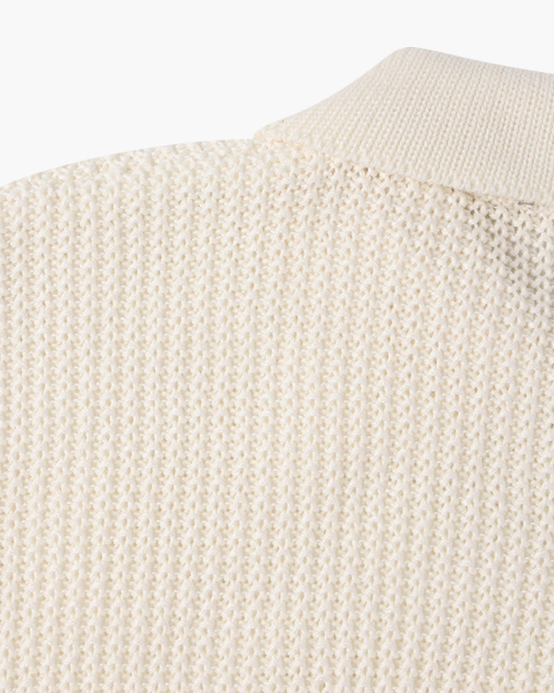 Gongju Zip-Up Knit Sweater