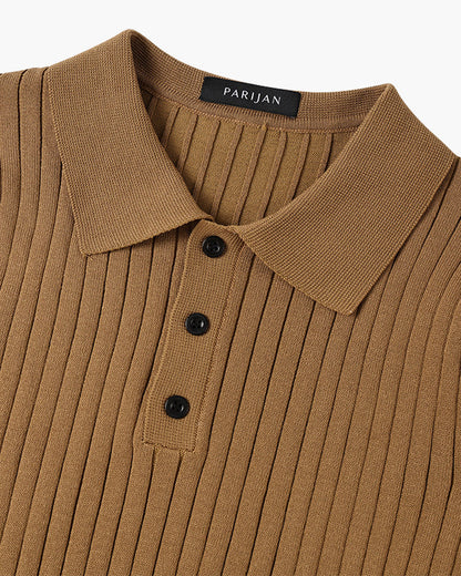 GIMCHEON Knitted Polo Shirt - Premium Knit, Classic Style for Everyday Wear