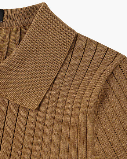 GIMCHEON Knitted Polo Shirt - Premium Knit, Classic Style for Everyday Wear