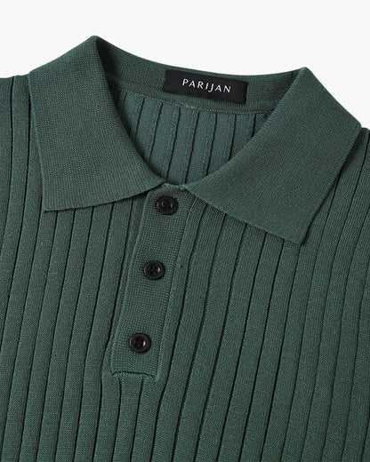 GIMCHEON Knitted Polo Shirt - Premium Knit, Classic Style for Everyday Wear