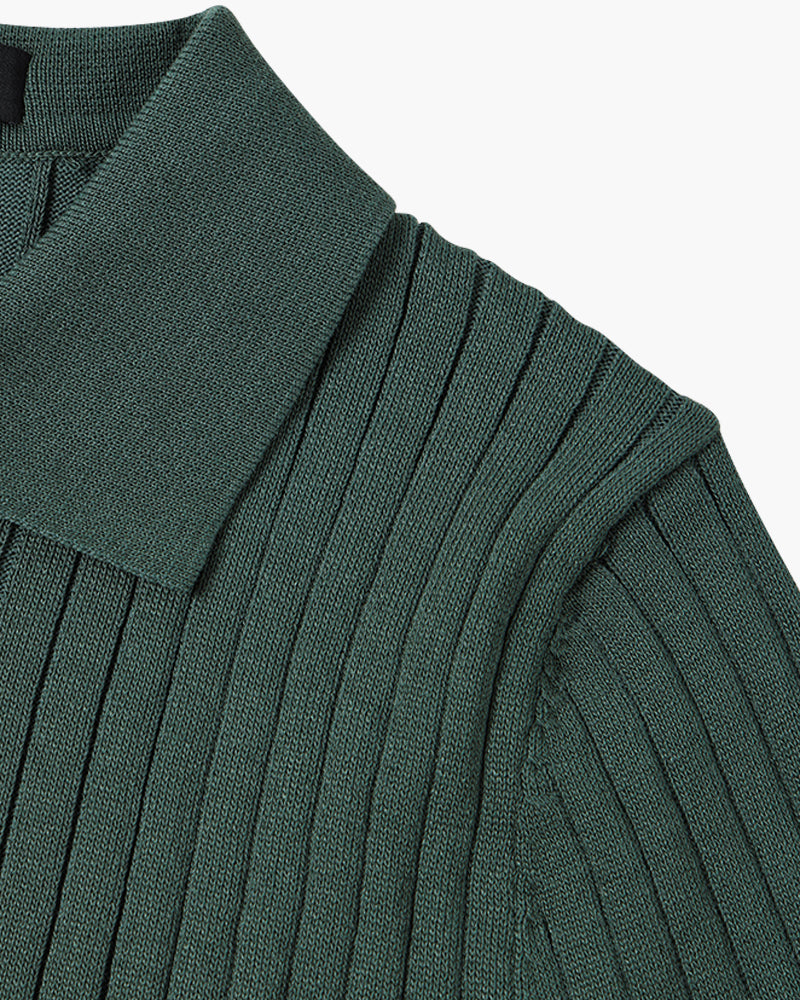 GIMCHEON Knitted Polo Shirt - Premium Knit, Classic Style for Everyday Wear
