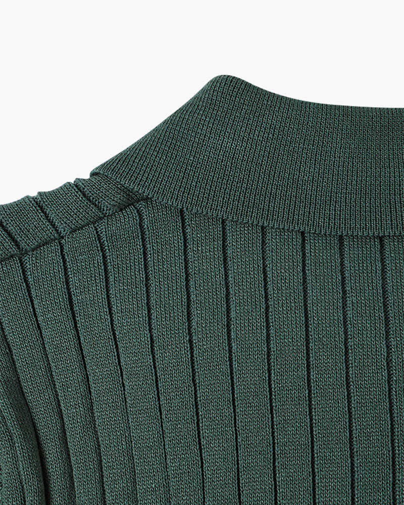GIMCHEON Knitted Polo Shirt - Premium Knit, Classic Style for Everyday Wear