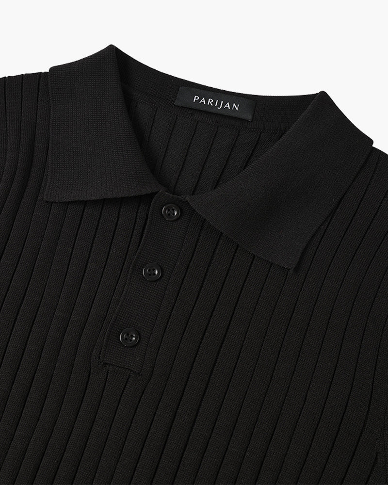 GIMCHEON Knitted Polo Shirt - Premium Knit, Classic Style for Everyday Wear