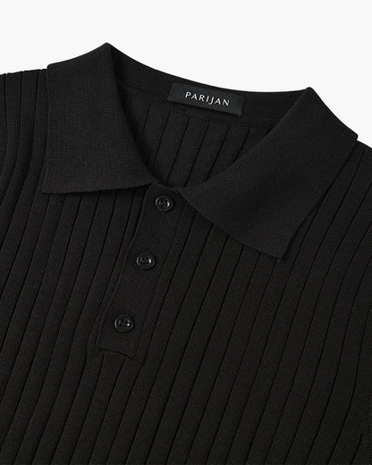 GIMCHEON Knitted Polo Shirt - Premium Knit, Classic Style for Everyday Wear