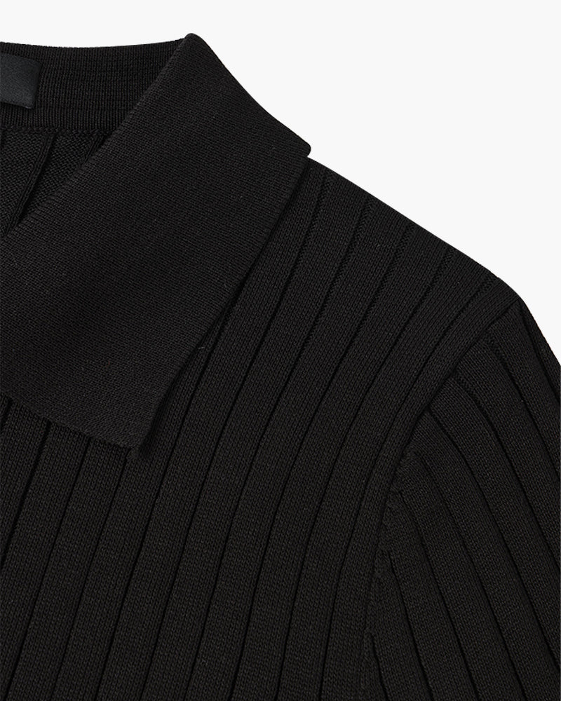 GIMCHEON Knitted Polo Shirt - Premium Knit, Classic Style for Everyday Wear