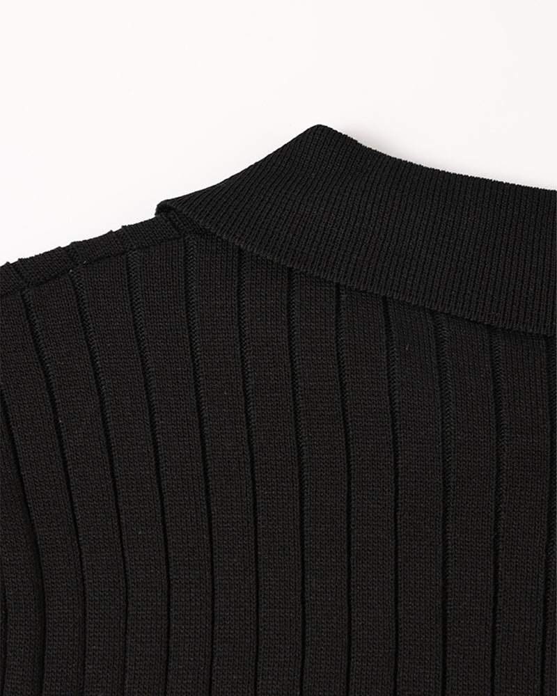 GIMCHEON Knitted Polo Shirt - Premium Knit, Classic Style for Everyday Wear