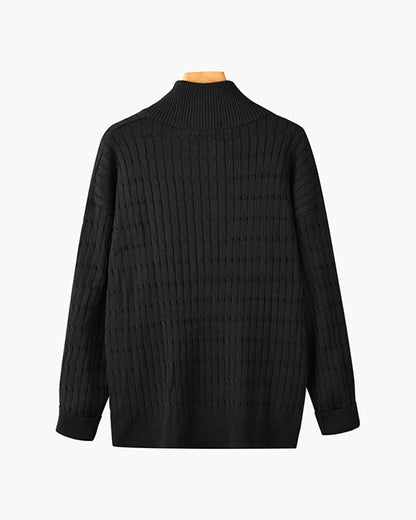 GWANGJU Cozy Half-Zip Knit Sweater - Versatile Everyday Layer