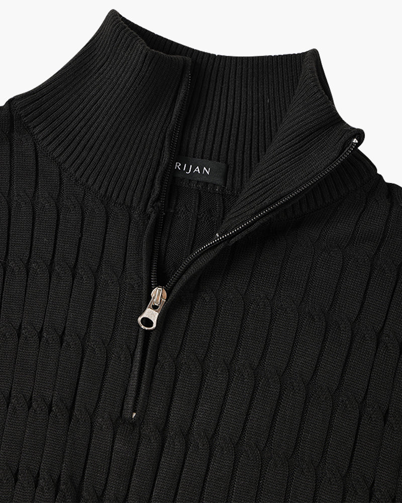 GWANGJU Cozy Half-Zip Knit Sweater - Versatile Everyday Layer