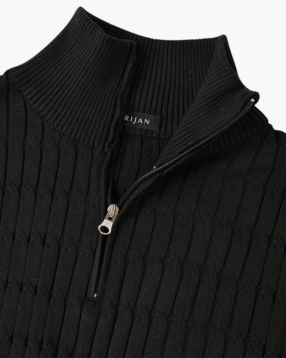 GWANGJU Cozy Half-Zip Knit Sweater - Versatile Everyday Layer