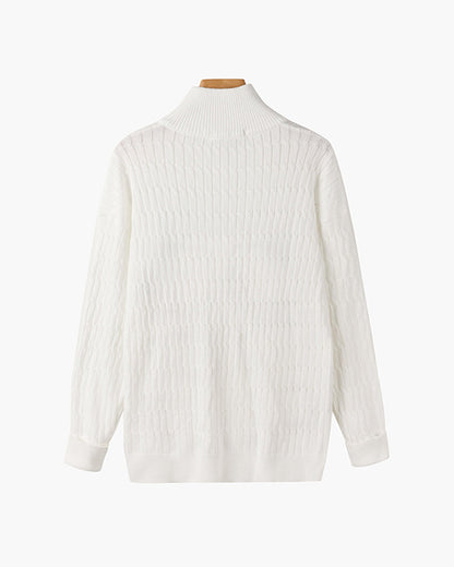 GWANGJU Cozy Half-Zip Knit Sweater - Versatile Everyday Layer